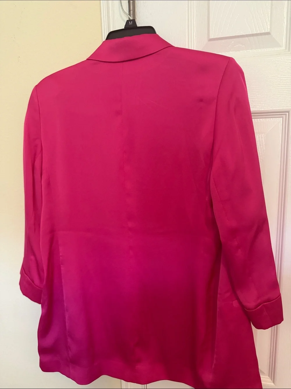 Express Women's Bright Fuchsia Open Blazer